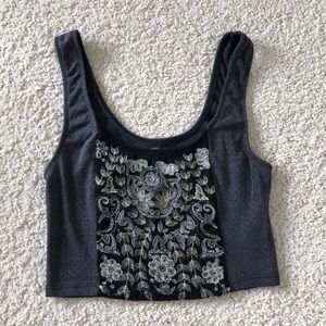 Crop top M with gold design from Urban Outfitters